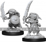 kuva tuotteesta on linkki tuotesivulle: Pathfinder Deep Cuts Unpainted Miniatures: Goblin Fighter Male