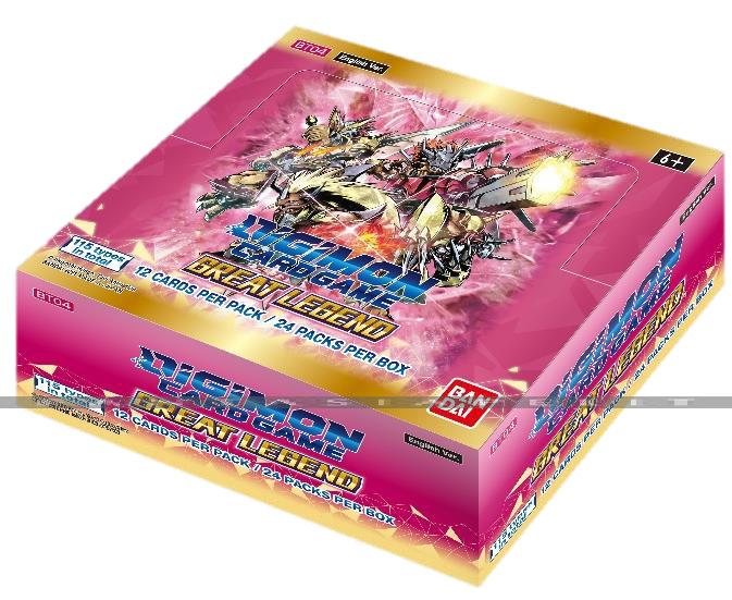 Digimon Card Game: BT04 -Great Legend Booster DISPLAY (24)