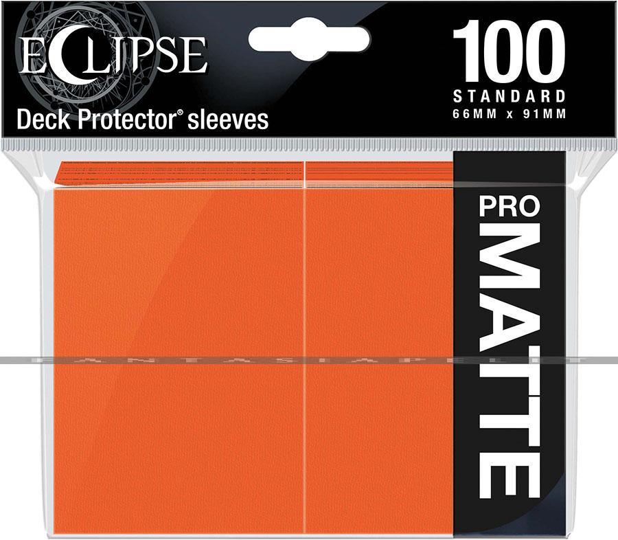 Deck Protector Standard: Eclipse Pro-Matte Pumpkin Orange (100)