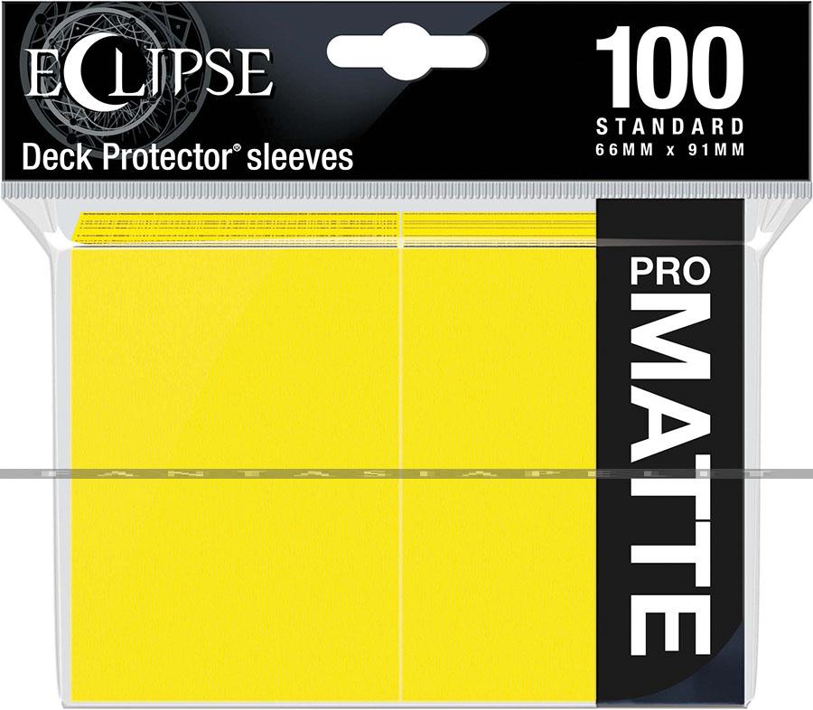 Deck Protector Standard: Eclipse Pro-Matte Lemon Yellow (100)