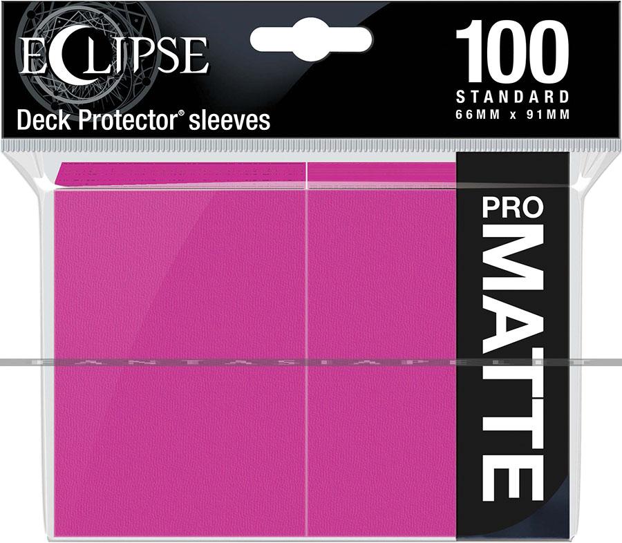 Deck Protector: Standard Eclipse PRO Matte Hot Pink (100)