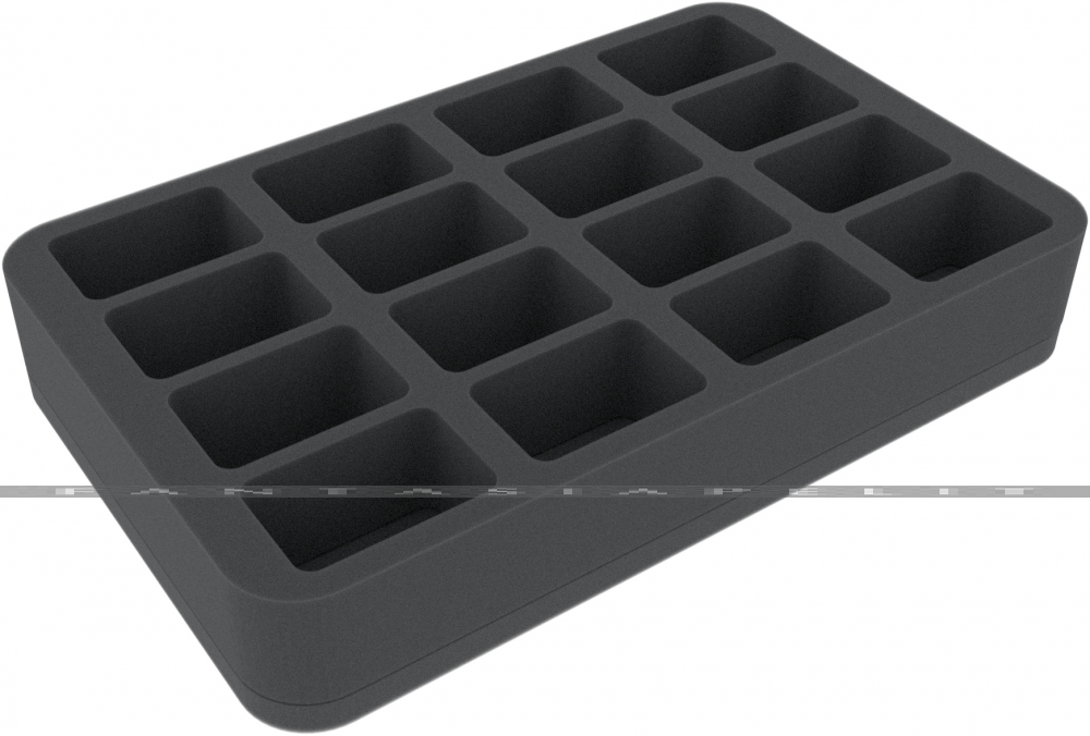 Half-Size Foam Tray 45 mm with 16 Compartments