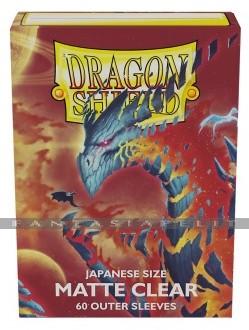Dragon Shield: Japanese (Small) Matte Clear Outer Sleeves Clear (60)