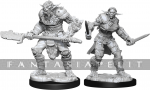 D&D Nolzur's Marvelous Unpainted Miniatures: Bugbear Barbarian Male & Rogue Female (2)