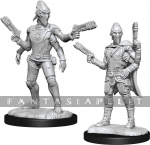 kuva on linkki tuotesivulle: Starfinder Deep Cuts Unpainted Miniatures: Kasatha Operative (2)