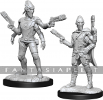 Starfinder Deep Cuts Unpainted Miniatures: Kasatha Operative (2)