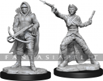 Deep Cuts Unpainted Miniatures: Bounty Hunter & Outlaw (2)