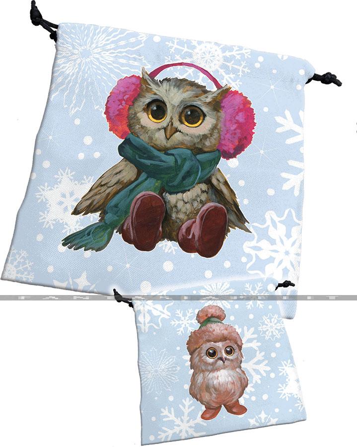 Dice Bag: Bag Festive Owls (noppapussi)