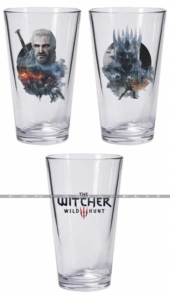 Witcher 3: Wild Hunt -Pint Glass Set, Geralt & Eredin