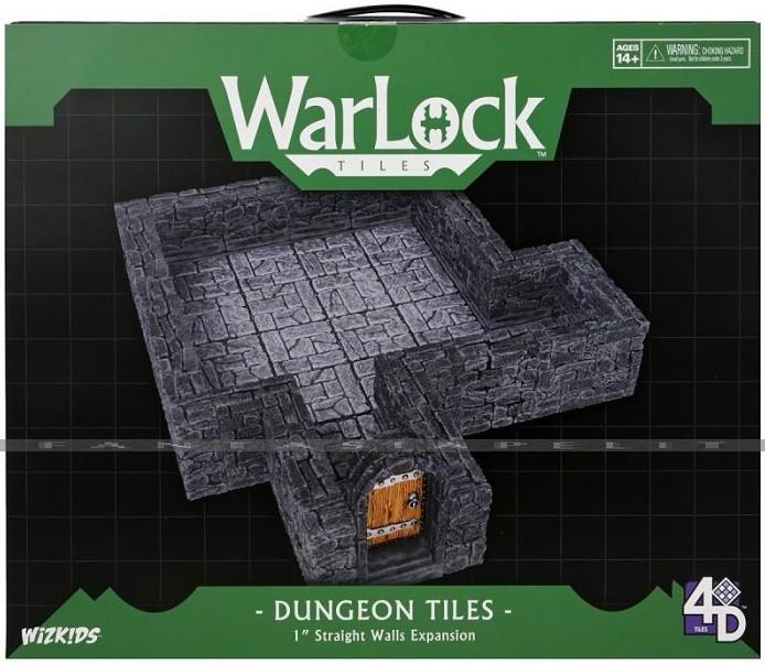 WarLock Tiles: 1 Inch Dungeon Straight Walls Expansion