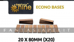 GF9 Econo Bases 20x80mm (x20)