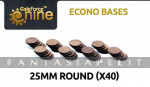 GF9 Econo Bases 25mm round (x40)