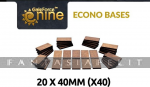 GF9 Econo Bases 20x40mm (x40)