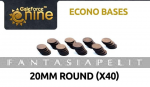GF9 Econo Bases 20mm round (x40)