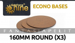 GF9 Econo Bases 160mm Round (x3)