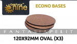 GF9 Econo Bases 120x92mm Oval (x3)