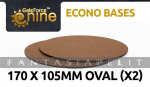 GF9 Econo Bases 170x105mm Oval (x2)