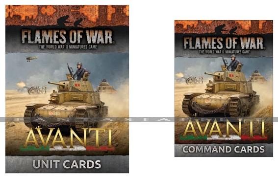 Italian Avanti Command and Unit Cards