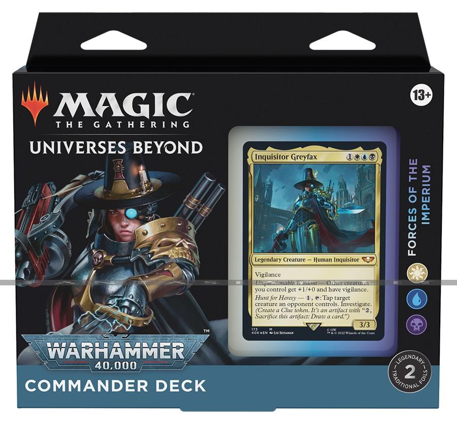 Magic the Gathering: Warhammer 40,000 Commander Deck –Forces of the Imperium