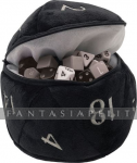 D20 Plush Dice Bag: Black (6,5 Inches)