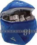 D20 Plush Dice Bag: Blue (6,5 Inches)