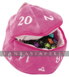 D20 Plush Dice Bag: Hot Pink (6,5 Inches)