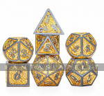 Solid Metal Dragon Dice Brushed Gold