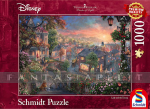 kuva tuotteesta on linkki tuotesivulle: Disney Puzzle: Thomas Kinkade -Lady and the Tramp (1000 Pieces)