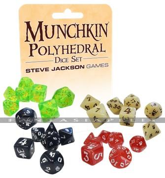 Munchkin: Polyhedral Dice Set -Red/White