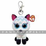 Atlas - Aqua Chevron Fox Plush Clip (8cm)