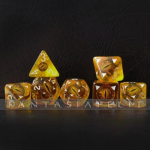 Dragon Eye Dice Set: Amber Eye (7 noppaa)