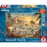 kuva tuotteesta on linkki tuotesivulle: Disney Puzzle: Thomas Kinkade -The Little Mermaid Celebration of Love (1000 Pieces)