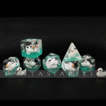 kuva on linkki tuotesivulle: White Duck Dice set (7 noppaa)