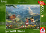 kuva tuotteesta on linkki tuotesivulle: Disney Puzzle: Thomas Kinkade -Mickey & Minnie in the Alps (1000 Pieces)