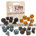 Kitten Polyhedral Dice Set: Black