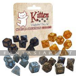 Kitten Polyhedral Dice Set: Brown
