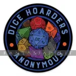 kuva on linkki tuotesivulle: Dice Hoarders Anon Sticker