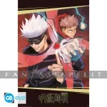 kuva on linkki tuotesivulle: Jujutsu Kaisen Poster:  Itadori & Gojo (91.5 x 61cm)