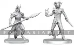 kuva on linkki tuotesivulle: Pathfinder Deep Cuts Unpainted Miniatures: Vordine (Infantry Devil) & Pitborn Rogue (2)