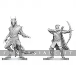 kuva on linkki tuotesivulle: D&D Nolzur's Marvelous Unpainted Miniatures: Elf Ranger & Dragonborn Monk