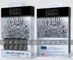 kuva on linkki tuotesivulle: Game of Thrones D6 Dice Set: Night's Watch (10)