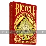kuva on linkki tuotesivulle: Bicycle Dragon Red Playing Cards
