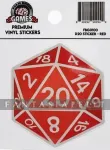 kuva on linkki tuotesivulle: D20 Sticker Red
