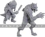 kuva on linkki tuotesivulle: Critical Role Unpainted Miniatures: Chetney Pock O'Pea & Werewolf (2)