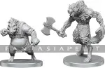 kuva on linkki tuotesivulle: Pathfinder Deep Cuts Unpainted Miniatures: Werewolf & Wereboar (2)