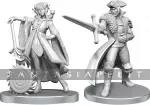 kuva on linkki tuotesivulle: Critical Role Unpainted Miniatures: Jester Lavorre & Fjord Stone (2)
