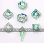 kuva on linkki tuotesivulle: Sharp Edge Liquid Core RPG Dice Set: Butterfly Kaleidoscope