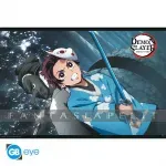 kuva on linkki tuotesivulle: Demon Slayer Poster:  Tanjiro & Urukodaki (91.5 x 61cm)