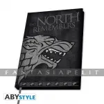 kuva on linkki tuotesivulle: Game of Thrones Notebook: Stark