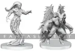 kuva on linkki tuotesivulle: Pathfinder Deep Cuts Unpainted Miniatures: Gylou (Handmaiden Devil) & Ferrugon (Rust Devil) (2)